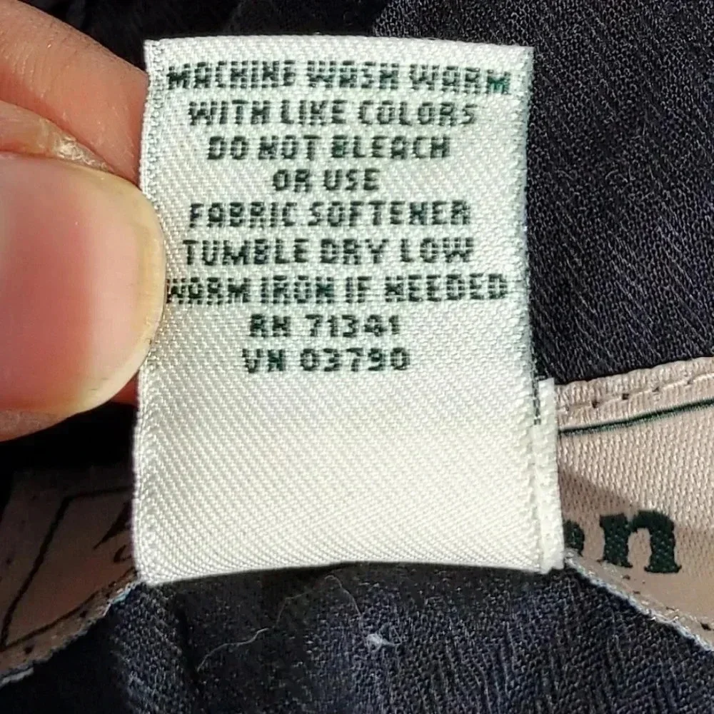 L.L.Bean Comfort Waist Dark Blue Mens Pants Size 38